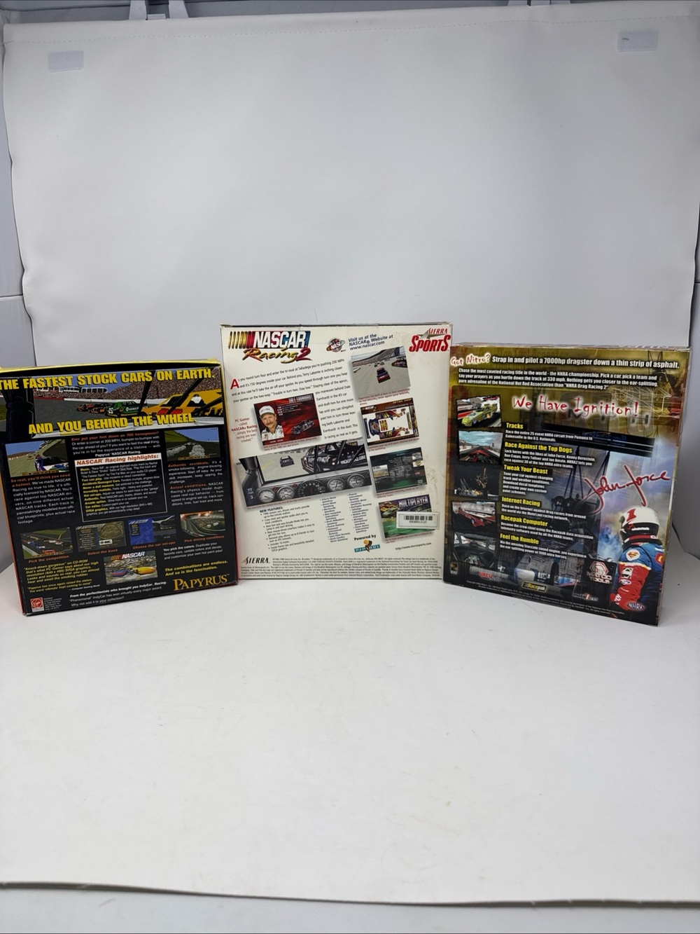 Nascar Racing 1,2 Drag Racing 2 Box Set with Multi-Color Race Car Covers - Picture 2 of 9